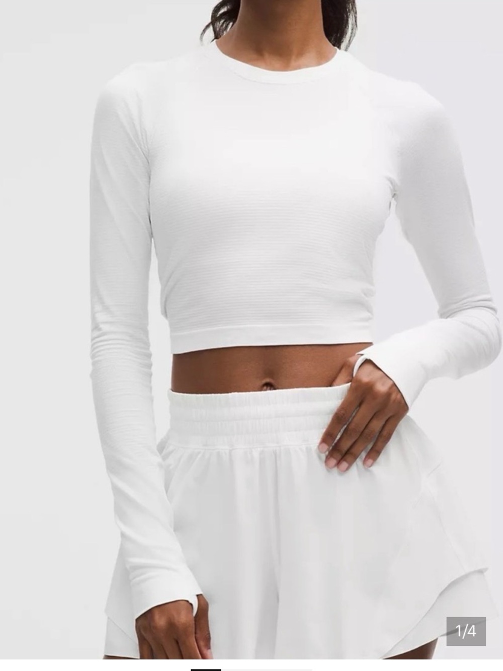 Lululemon Swiftly Tech Cropped Long Sleeve 2.0